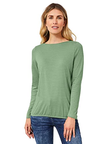 CECIL Damen B318613 Langarmshirt, salvia Green Melange, L