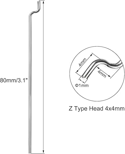 Miniatura 8 de uxcell Piezas de acero Z de 0.039 in x 15.748 in (15.7 pulgadas) para reemplazo de avión RC (paquete de 10)