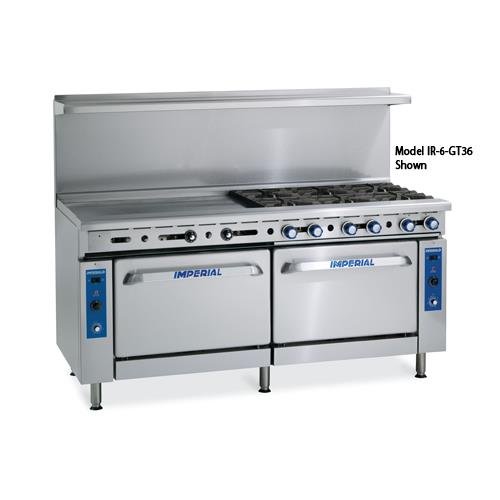 Commercial Restaurant Range 72" Griddle With 2 Standard Ovens Propane Model by Imperial – Iron, Model IR-G72