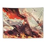 壁タペストリー オシャレアニメ柄 ジャンヌ FGO 布ポスター 壁掛け タペストリー 大判 【雰囲気転換 背景 多機能】 インテリア ウォールアート 模様替え モダン 装飾用品 寝室 ホームインテリア アパートの飾り小物 窓カーテン 簡単にかける 30"x40"