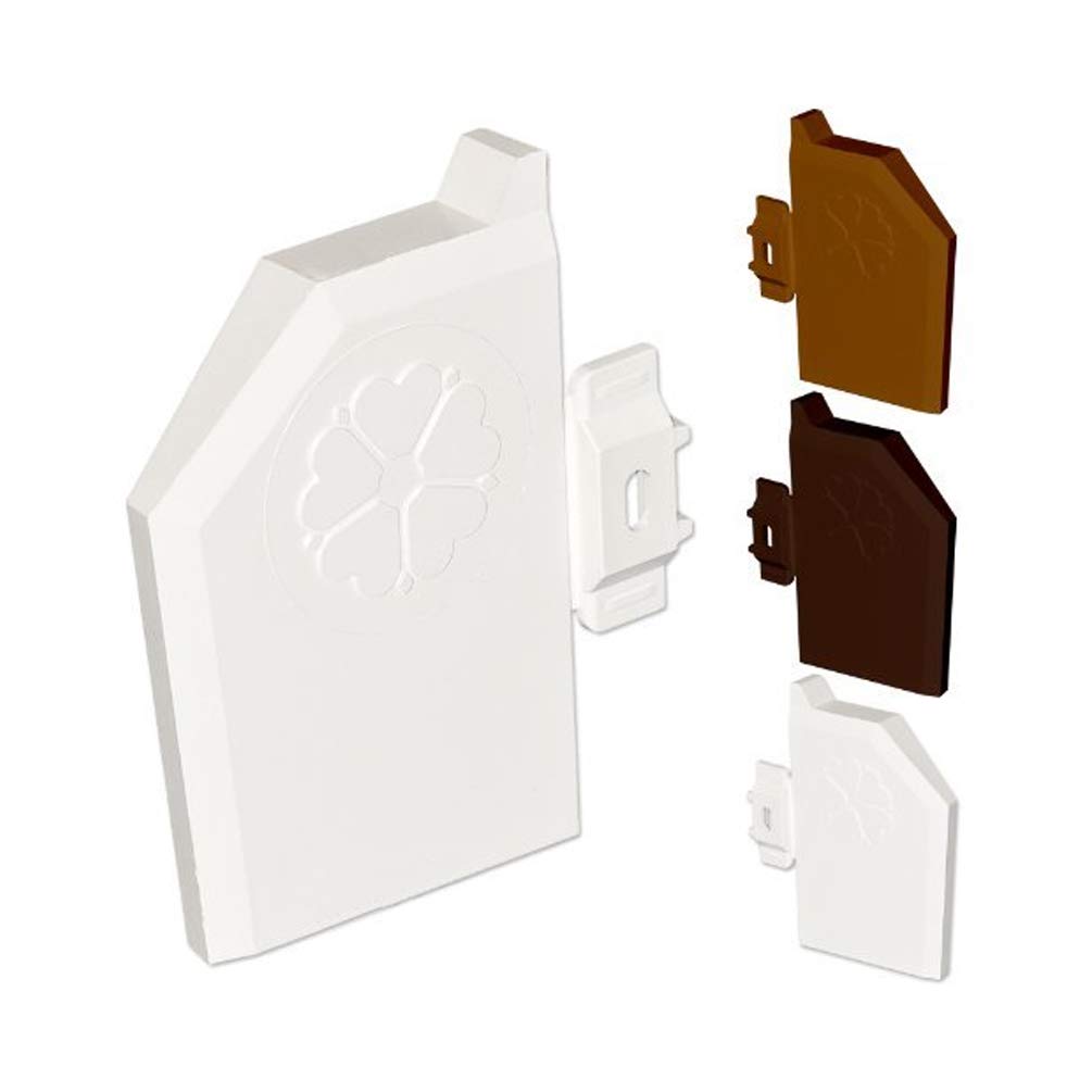 1 x White Ultraframe RECB 001 Left Starter End Cap - Conservatory Roof Transom Glazing Bar End Cap