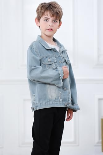 Image of Joe Wenko Kids Toddler Baby Boys Girls Casual Outerwear Denim Jacket