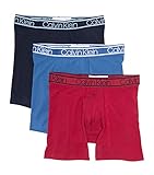 Calvin Klein Men's Bamboo Comfort Multipack Boxer Brief, Shoreline, Scooter, Bright Cobalt, M