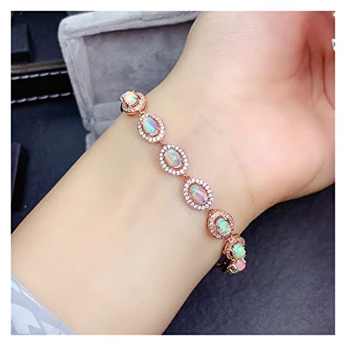 Bracelet opale naturelle et argent 925 style fille délicat
