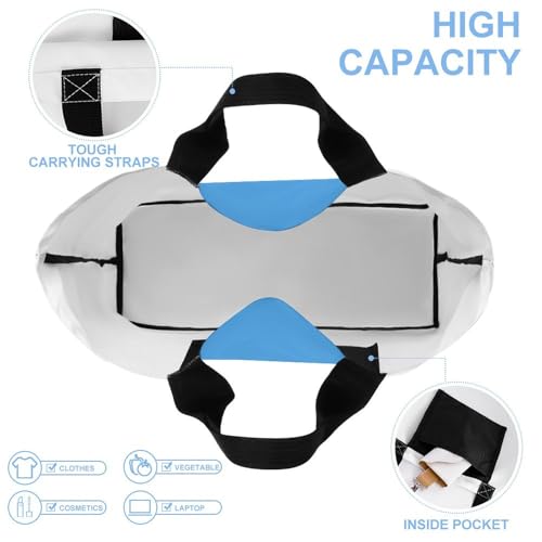 Women's Multi-Functional Shopping Bag，Green Hills And Water Printing Messenger Bag Shoulder Bag for Travel, Work, Shopping & Parties with Inner Pocket, Grocery Bag Lightweight & Water-Resistant4