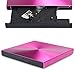 Pilipane Portable Rose Red DVD CD Writer, Aluminum Alloy USB 3 0 External Censer for Laptop and Portable External DVD Drive, DVD Reader Player, CD Censer USB (Rose)