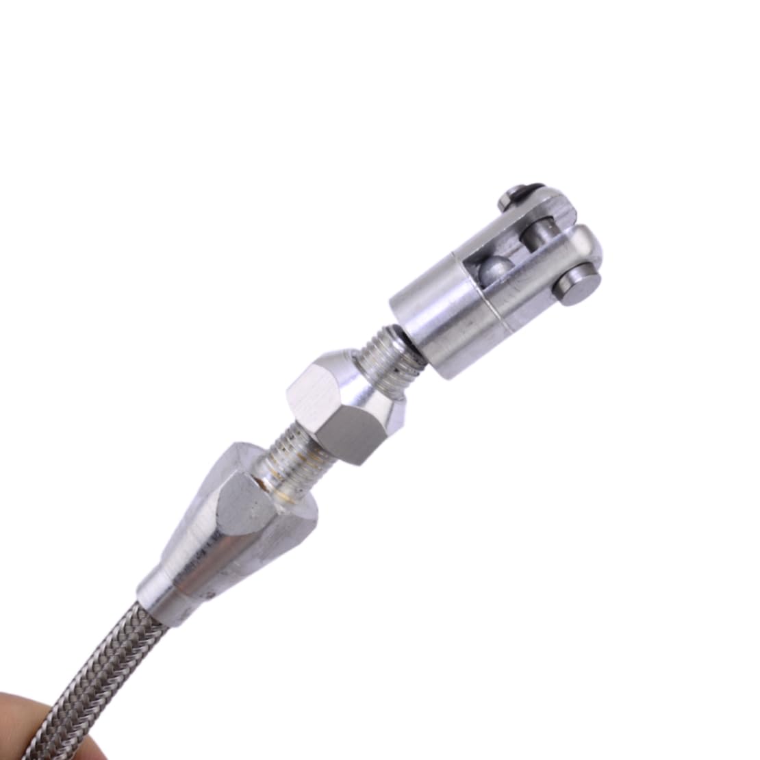 beler Câble d'accélérateur Ajustable en Acier Inoxydable tressé de 36" pour Voiture