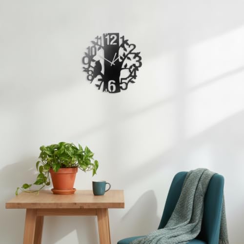 Reloj de pared de hierro LOVIVER con movimiento mineral de alta precisión 3