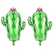 Cactus Foil Mylar Balloon Birthday Party Decoration Mexican Final Fiesta Theme Party and Taco Bout a Paty Large Green 2 Pieces