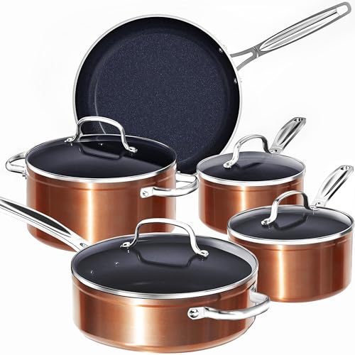 Nuwave 9pc Duralon Blue Cookware