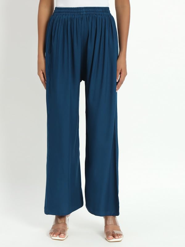 Image of Soft Colors Relaxed Fit Pocket Palazzo