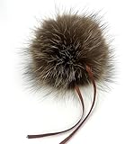 Volume XL (13 cm) : particulièrement volumineux, doux et moelleux - Parfait comme pompon de chapeau, pompon de poche ou pompon en fourrure pour des accessoires de qualité supérieure.