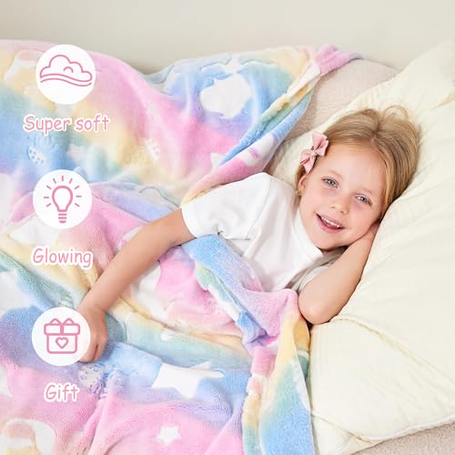 Couverture phosphorescente méduse plaid douillet pour les soirées cinéma en famille