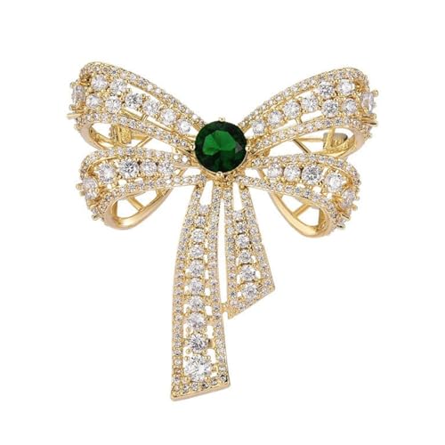 Image of Austrian Crystal Brooch Sparkling Rhinestone Brooch 18k Gold-Plated Birthstone Lapel Pin Jewelry Birthday Gifts for Women