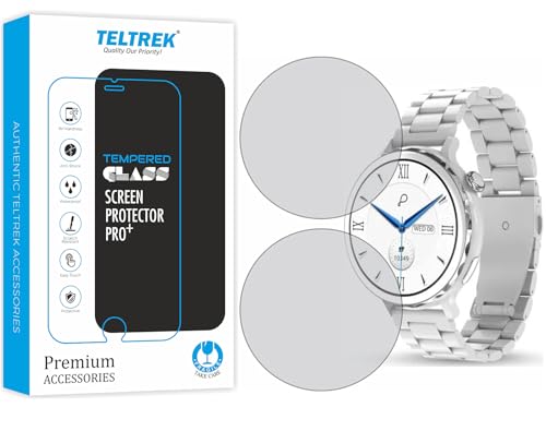 Image of Screen Protector Compatible With Pebble Diva Smartwatch, Full Hydrogel TPU Screen Guard not a Tempered Glass (Pack of 2)
