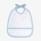 VER COLORES DISPONIBLES O\'BABY BABEROS DE RIZO GRANDES para bordar a punto de cruz (vichy azul)