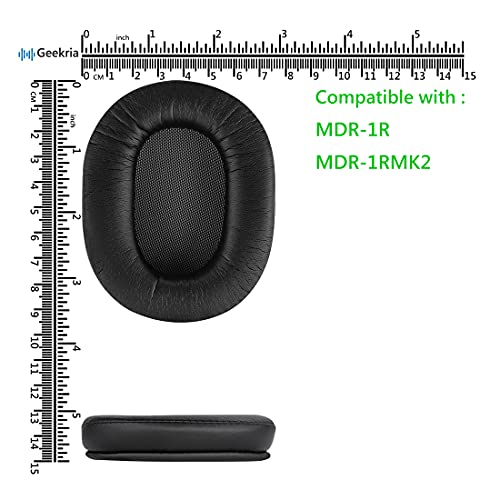 Geekria Repuestos Almohadillas para Sony MDR-1R, MDR-1RMK2 Auriculares Almohadillas, Piezas de Reparación con Guía en Video (Negro) miniatura 3