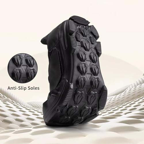 Diabetic Shoes for Men Extra Wide Walking Shoes Swollen Feet Shoes for Neuropathy Adjustable Closure with Arch Support4