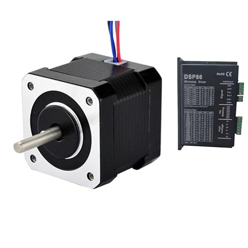 ATO Nema 17 Stepper Motor 6 Wries Low Noise High Torque Permanent Magnet Stepper Motor Used for Cnc Machine 3D Printer (4V 1.2A Length 47mm, without Matched Driver)