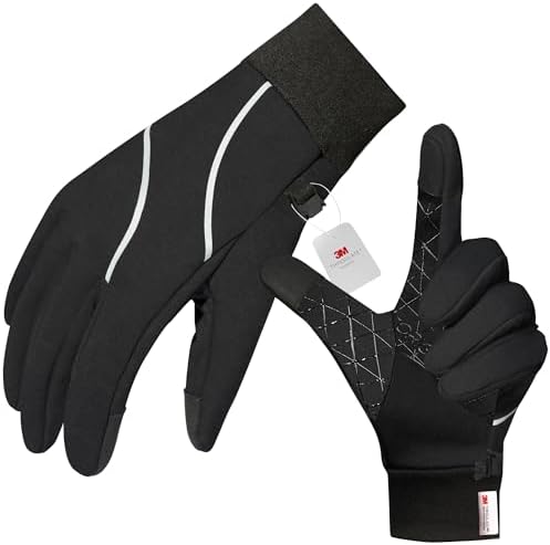 Origem Thermo Handschuhe Herren Damen, wasserdicht, Touchscreen, Winter | 3M Thinsulate Fahrradhandschuhe mit Anti-Rutsch, Winterhandschuhe warmes Futter für Laufen, Reiten, Gehen,