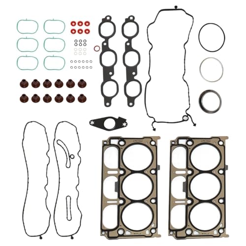 Image of GXARTS 12632968 HS26744PT Cylinder Head Gasket Set fit for Silverado 1500 Express Sierra Savana 1500 Yukon XL Suburban Tahoe 4.3L 5.3L Engine Replace HS54996 HGS4308