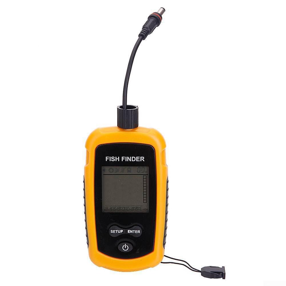 Détecteur de pêche filaire Sonar Alarme de pêche pour détection de profondeur de poisson Portable Sonar Fish Finder Fishfinder Plage de détection de profondeur