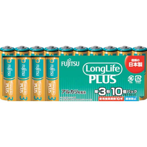 FDK アルカリ乾電池単3 Long Life Plus 10個パック LR6LP
