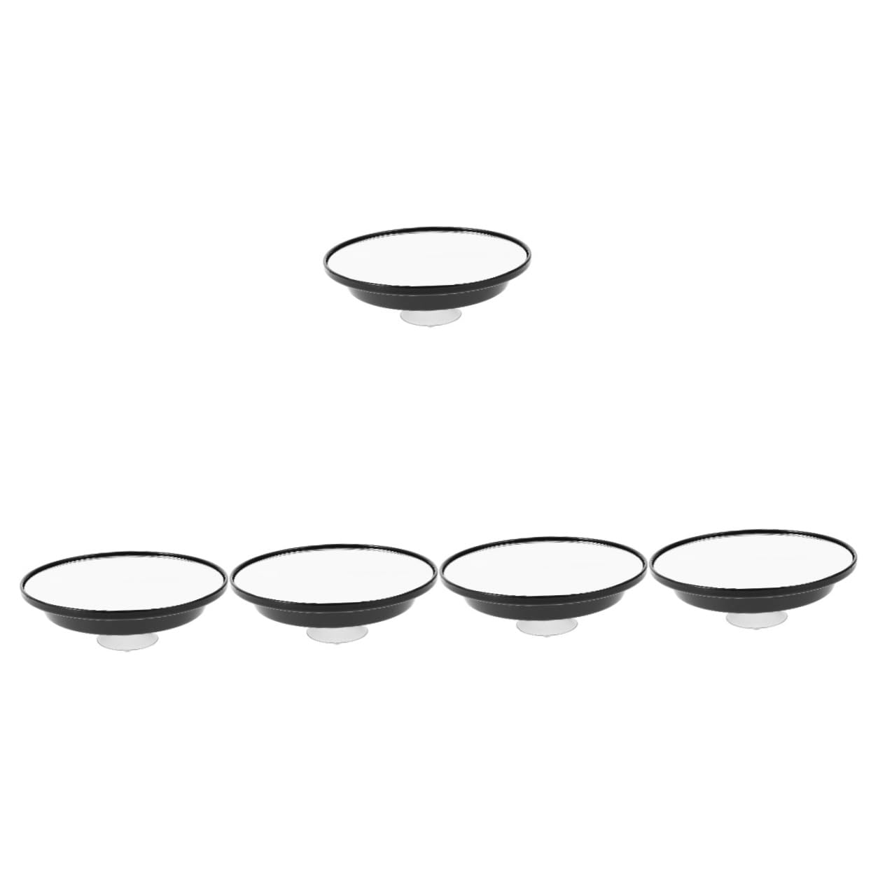 Healeved 5piezas Espejo De Maquillaje con Ventosa Aumento y Portátil para Baños y Accesorio Esencial para Mujeres