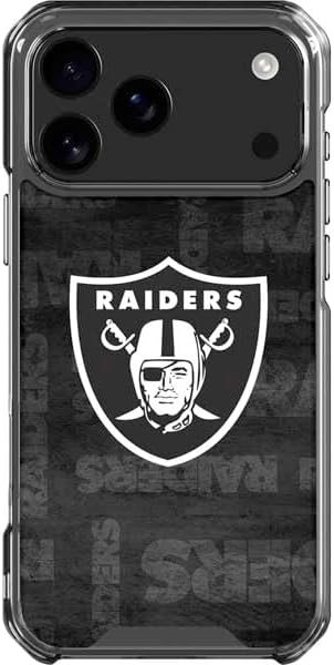 Skinit Clear Phone Case Compatible with iPhone 17 Pro Max - Officially Licensed NFL Las Vegas Raiders Design