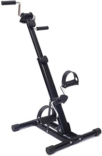 Akkiund Portable Pedal Exerciser Compact Mini Exercise Bike for Elderly, Seniors Pedal Exerciser Bike with LCD Monitor, Arm & Leg Exercise Peddling Machine