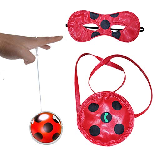 Geenber Miraculous Ladybug Yo-Yos Ball Toy Set para niños con Bolso y...