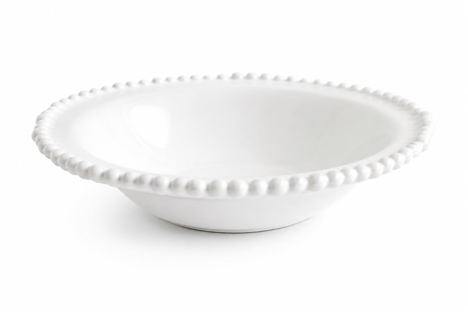 Service de Table en Mélamine Complet 22 Pièces, Blanc Neige