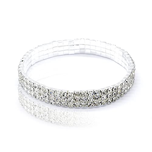 Image of Fesciory Heart Rhinestone Ankle Bracelets for Women, Adjustable Silver Plated Shiny Tennis Anklets, Twinkle Cubic Zircon Imitation Diamond Anklet Foot Chain Jewelry Gifts