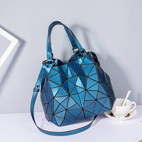 Geometric Luminous Purses and Handbags for Women Holographic Reflective Crossbody Bag Wallet Flash Rainbow Tote 032