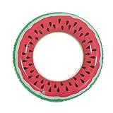 Dzrige Inflatable Pool Floats Fruit Pool Tubes for Kids - 1 Pack Watermelons Swim Ring for Summer Sw