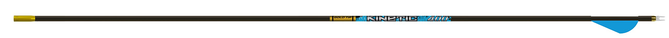 Gold Tip Kinetic KAOS 500 Arrows with 2-Inch Raptor Vanes (1-Dozen)