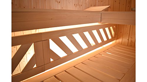WEKA Sauna Brevik 2 mit 7,5-KW-Ofen mit externer Steuerung | 238 x 188 x 199 cm | 45 mm Wandstärke - 4029686402713 WEKA Sauna Brevik 2 mit 7,5-KW-Ofen mit externer Steuerung | 238 x 188 x 199 cm | 45 mm Wandstärke
