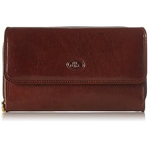 The Bridge 01772601 damesportemonnee 17 x 10 x 1 cm (b x h x d), bruin (14 14)