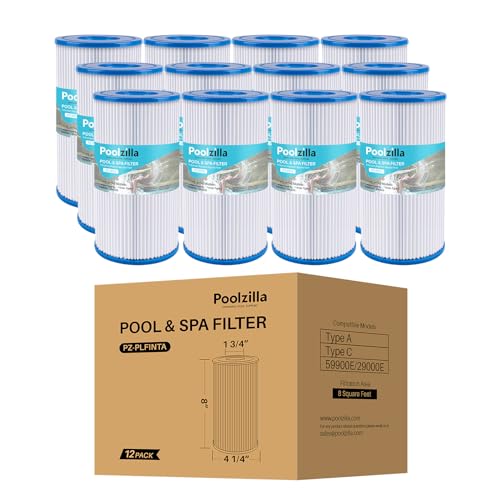 Poolzilla 12er-Pack Ersatzfilter für Typ A oder C, kompatibel mit Intex 29000E/59900E, Easy Set Pool Filter, Summer Escapes oder Summer Waves Aufstellbecken Poolzilla 12er-Pack Ersatzfilter für Typ A oder C, kompatibel mit Intex 29000E/59900E, Easy Set Pool Filter, Summer Escapes oder Summer Waves Aufstellbecken
