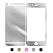 Gravydeals Silver Electroplating 2 pcs/lot Front+Back Mirror Effect Tempered Glass Anti Scratches Sticker Decal Screen Protector Film for iPhone 6 Plus / 6S Plus (5.5 Inch)+US SHIPPING