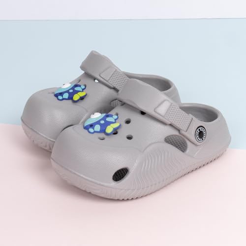Image of Casazoe Toddler Boys Girls Cute Garden Clogs Kids Slip On Water Shoes EVA Lightweight Summer Slipper Slides Baby Comfort Sandals Children Outdoor Shower Beach Pool Play Shoes