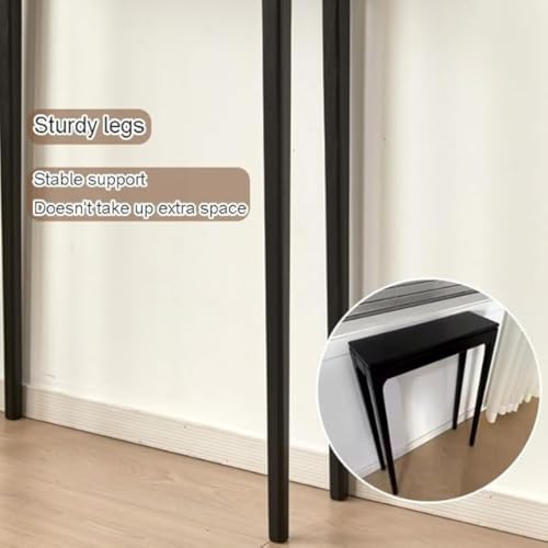 Image of Wooden Console Table Narrow Entryway Table Thin Console Table Solid Wood Sofa Tables for Living Room Hallway Foyer, Wooden Hallway Console Table with Drawers (60 * 20 * 85Cm)