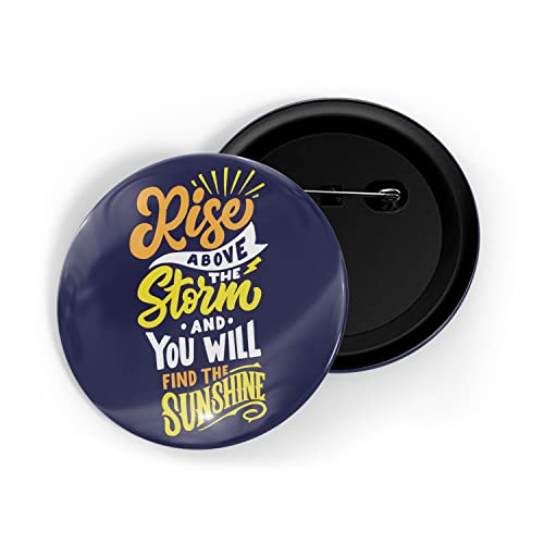 Image of dhcrafts Pin Badges Multicolor Positive Glossy Finish Design Pack of 1 (58mm)