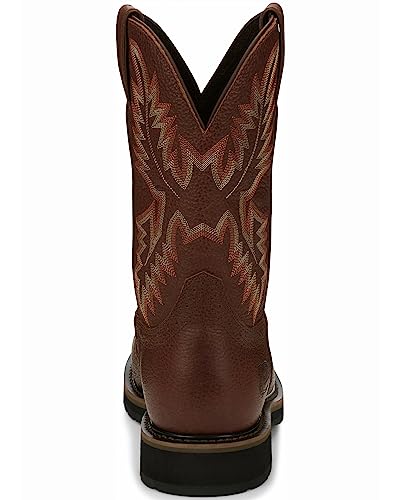 Justin Men's Superintendent Western Work Boot Soft Toe Rust Copper 14 D(M) US4
