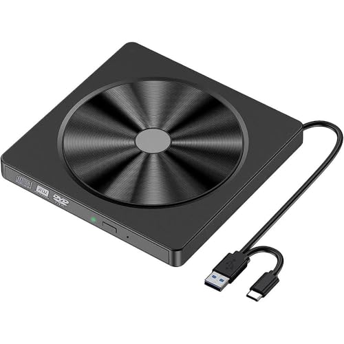 Unidad Externa Lectora Grabadora CD/DVD USB 3.0 Tipo-C