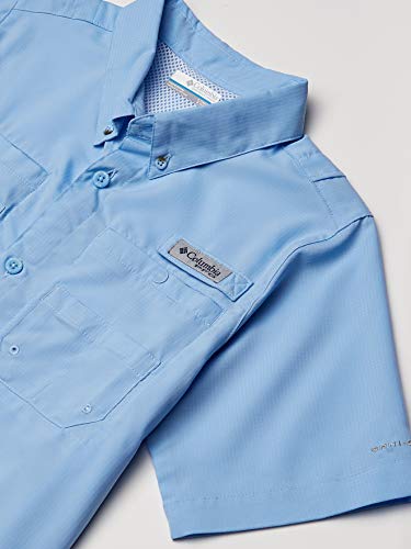 Columbia Kids & Baby Big Boys' Tamiami Short Sleeve Shirt, Sail, X-Large