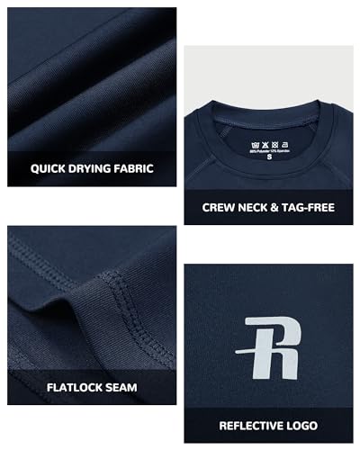 Runhit Boys Compression Shirt Short Sleeve Youth Basketball Undershirt Kids Quick Dry Athletic Base Layer T-Shirt3