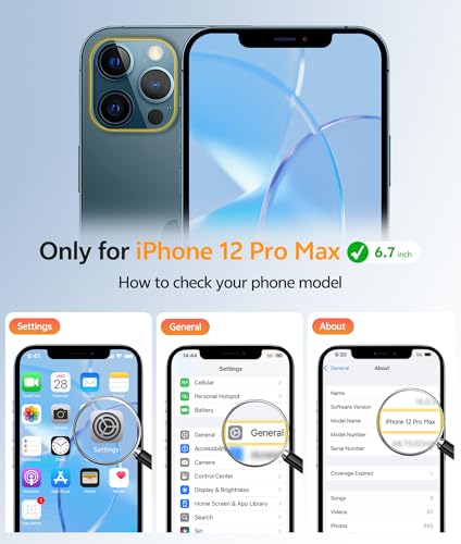 Image of FNTCASE for iPhone 12 Pro Max Case: [Compatible with Magsafe] Translucent Matte Magnetic Phone Cover - Military Grade Drop Protection Shockproof Protective Cases - Blue