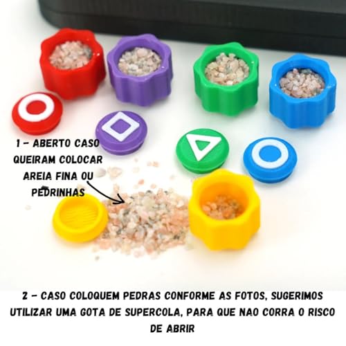 Jogo De Dado Gonggi Coreano Round 6 + Estojo PRO (Estojo Retangulo)