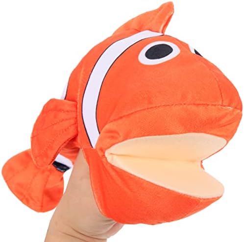 ibasenice Toys Puzzle Toys Stuffed Animal Hand Puppet Fish Puppet Toy Parent Child Interactive Toy Plush Animal Toys Storytelling Puppet Figures for Kids Child Favors Baby Educational Puppy 9 41CpCsLiWIL. AC